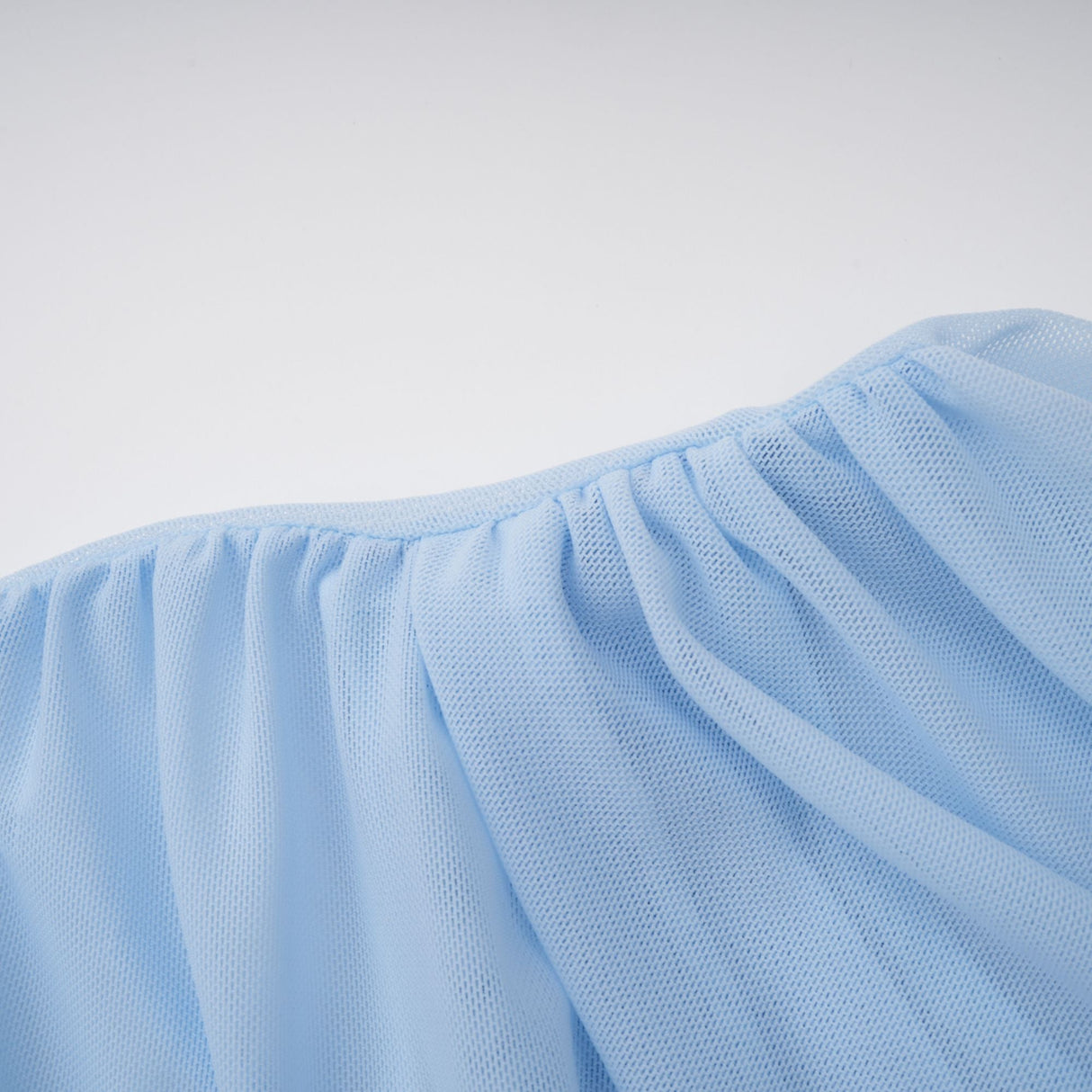 Aurohaya Sylphe Baby-Blue Asymmetrical Pleated Sleeveless Mini Dress