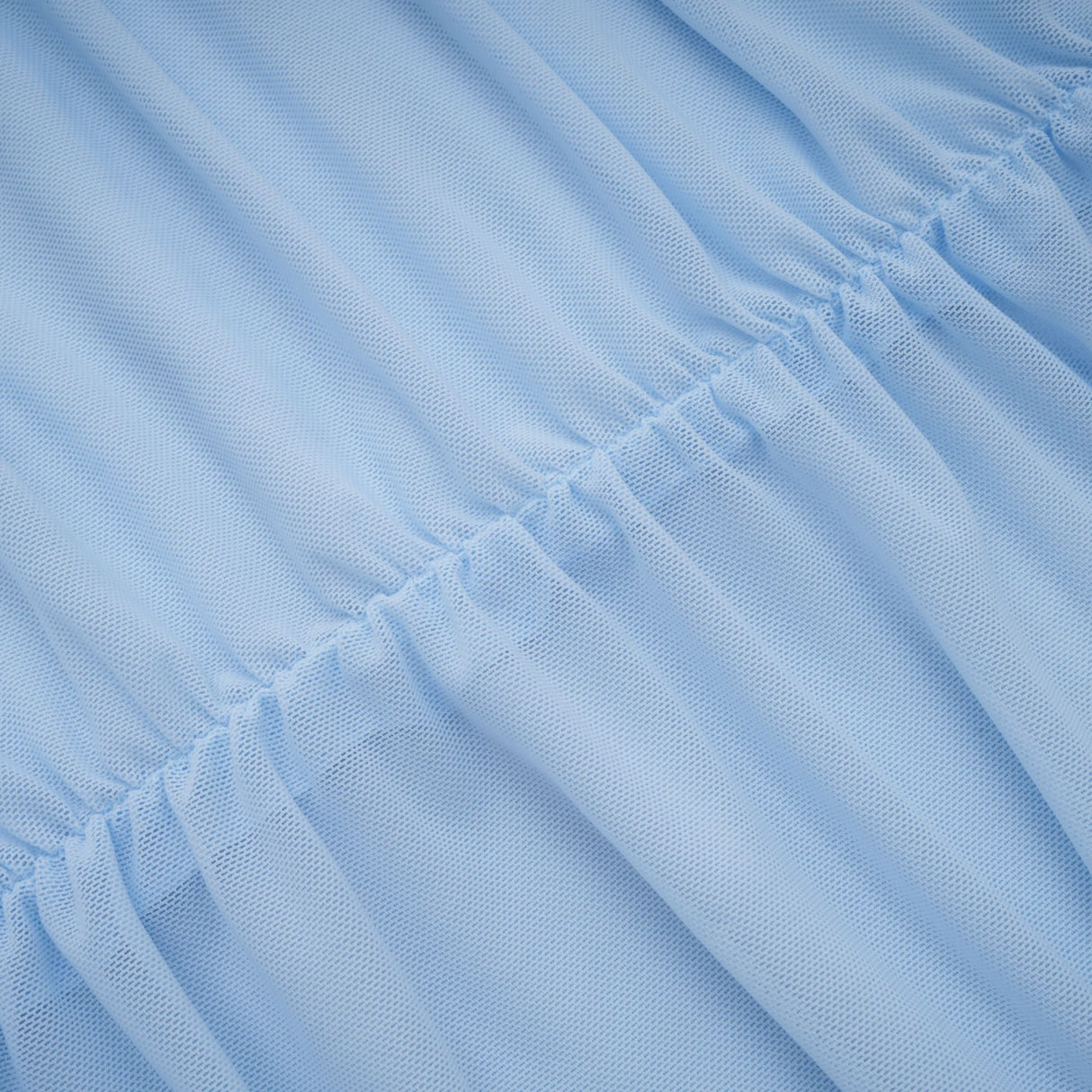 Aurohaya Sylphe Baby-Blue Asymmetrical Pleated Sleeveless Mini Dress