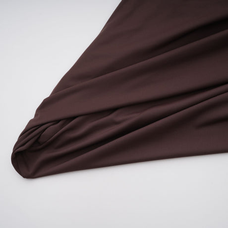 Aurohaya Prune Brown Night Out Asymmetrical Ruched Midi Dress