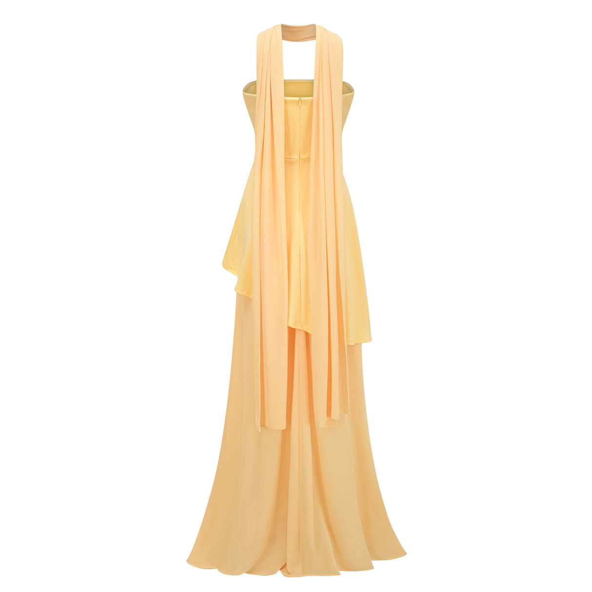 Aurohaya Solène Off-Shoulder Ruched Maxi Gown