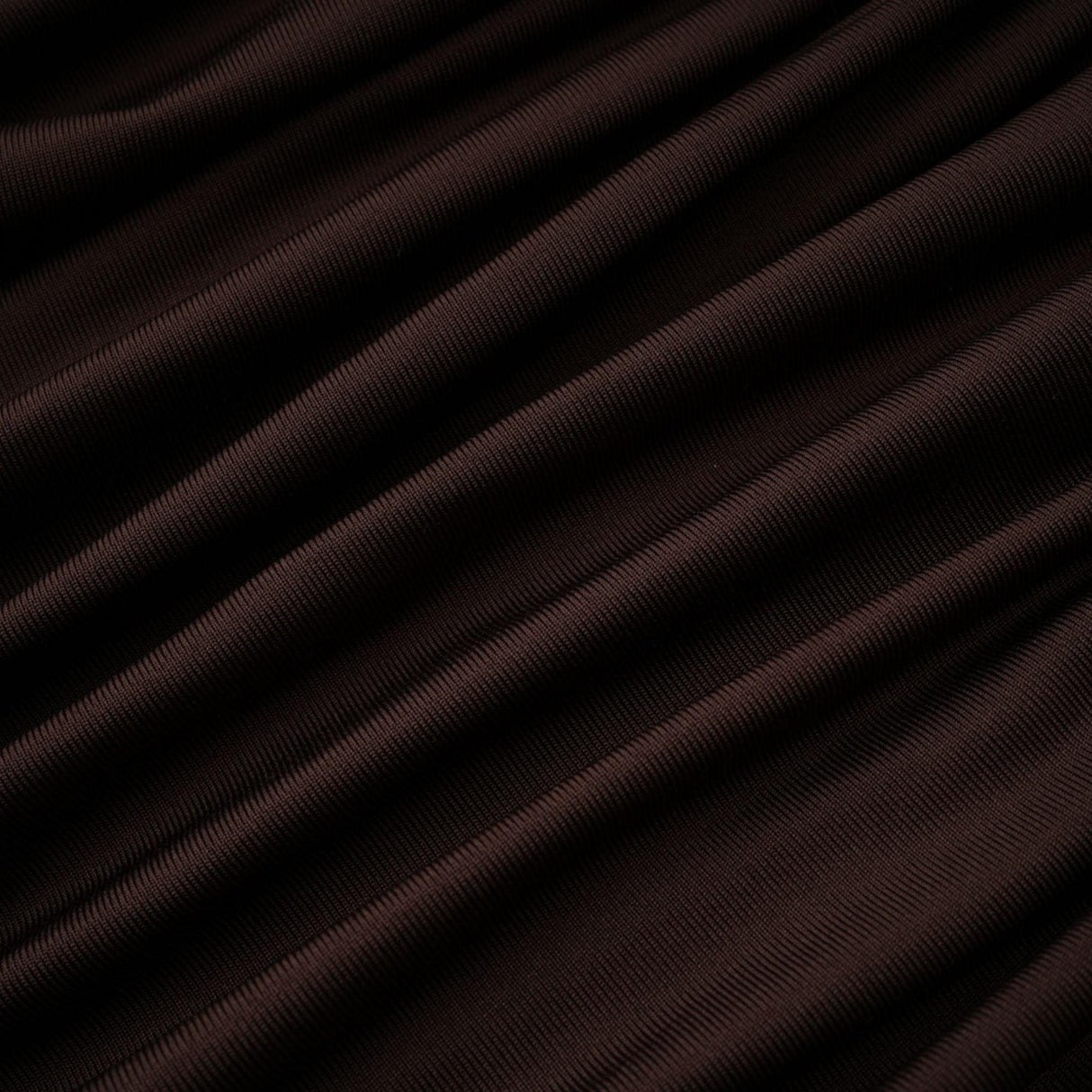 Aurohaya Brigitte Brown Lace Panel Ruched Maxi Dress