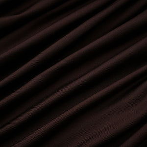 Aurohaya Brigitte Brown Lace Panel Ruched Maxi Dress