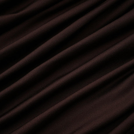 Aurohaya Brigitte Brown Lace Panel Ruched Maxi Dress