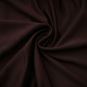 Aurohaya Brigitte Brown Lace Panel Ruched Maxi Dress