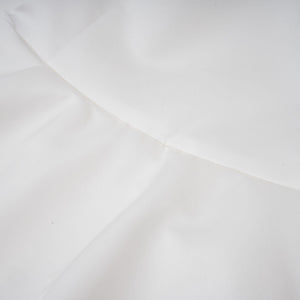 Aurohaya Maëlys white petal-layered strapless corset mini dress