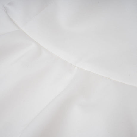 Aurohaya Maëlys white petal-layered strapless corset mini dress