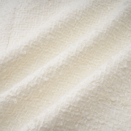 Aurohaya Gaëlle White Faux Pearl Tweed Mini Dress