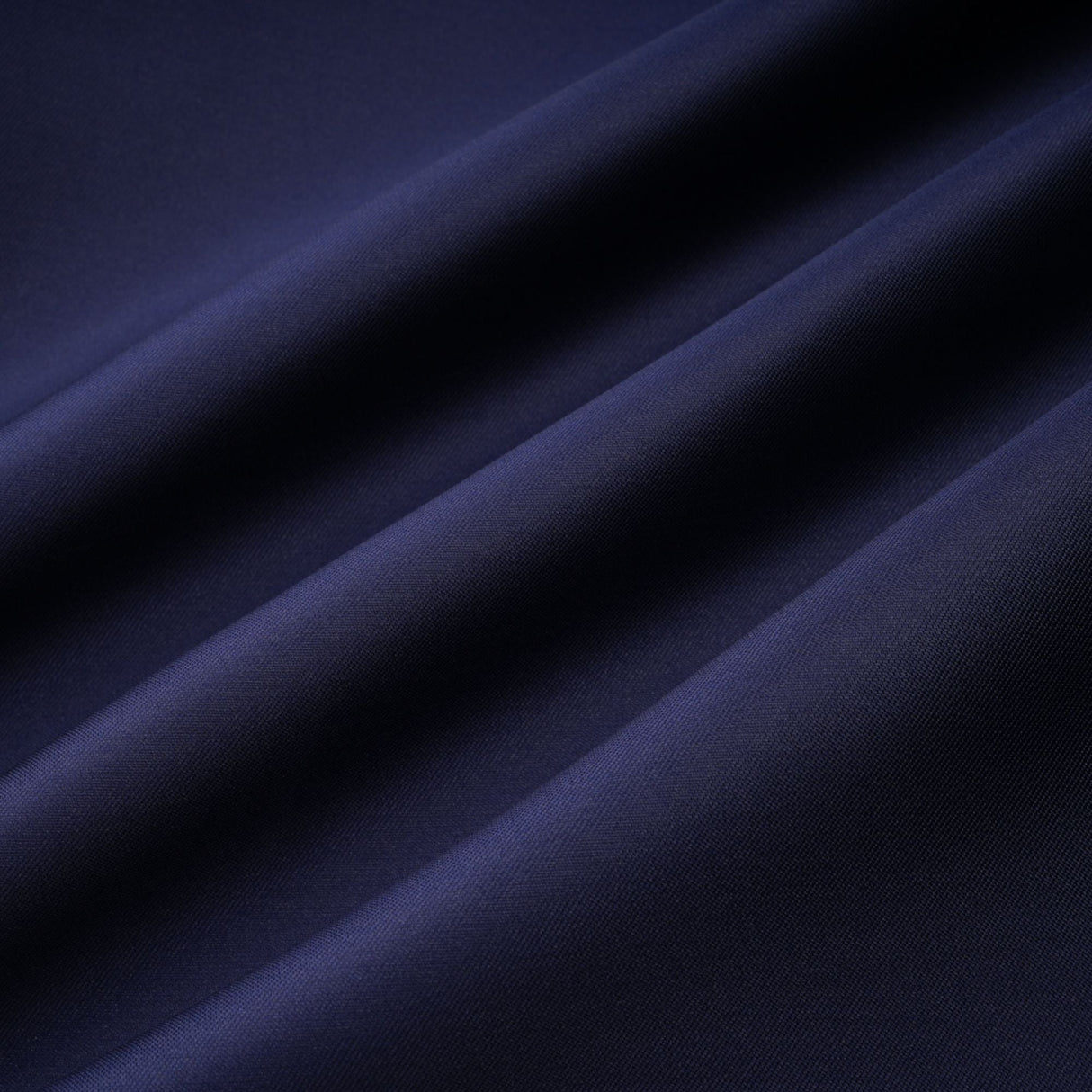 Aurohaya Fern Navy Blue Satin Panel Knit Midi Dress