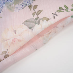 Aurohaya Fabienne light-pink floral-print mini dress