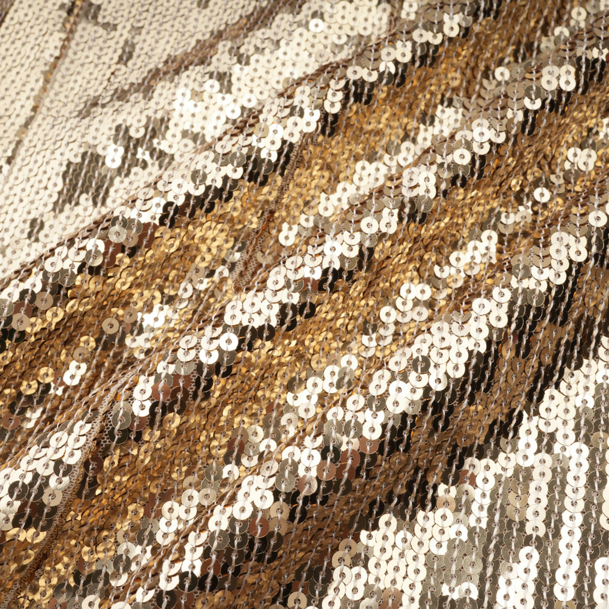 Aurohaya Federica Gold Train Sequined Maxi Dress