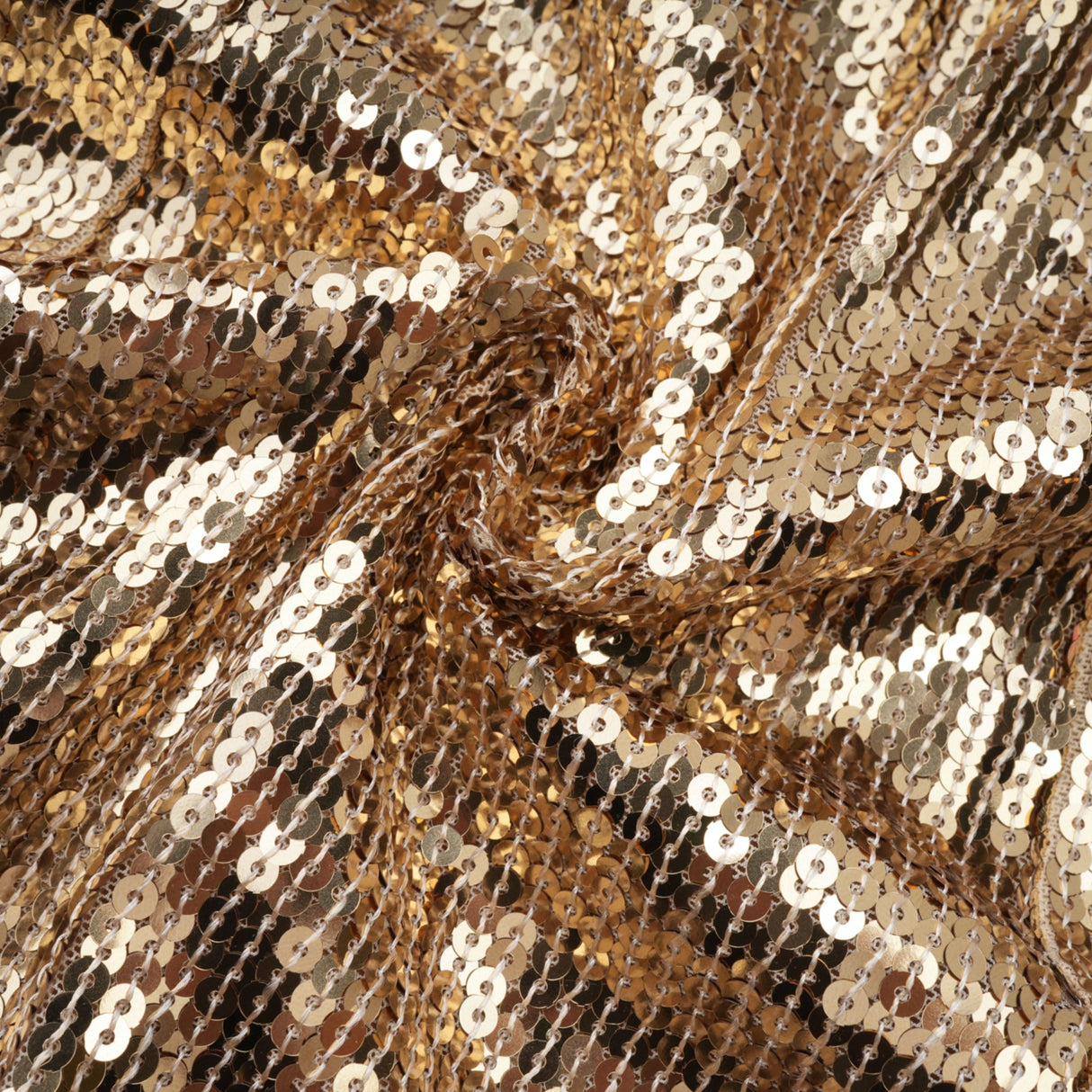 Aurohaya Federica Gold Train Sequined Maxi Dress