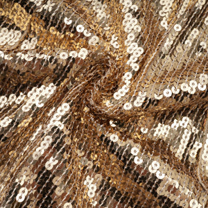 Aurohaya Federica Gold Train Sequined Maxi Dress