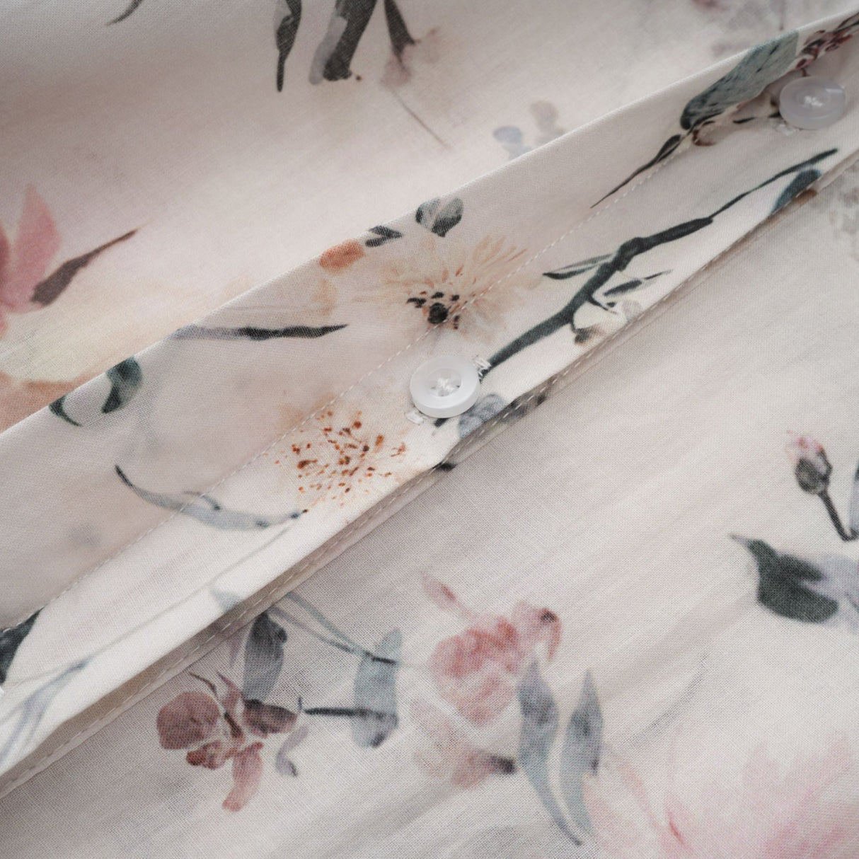 Aurohaya Héloïse White Floral Print Summer Midi Dress