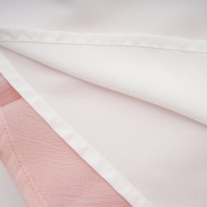 Aurohaya Érasme Pink Flounced Midi Dress