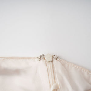 Aurohaya Thérèse neutral scarf-design satin maxi dress