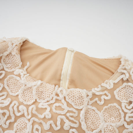 Aurohaya Mathilde White Embroidered Maxi Dress