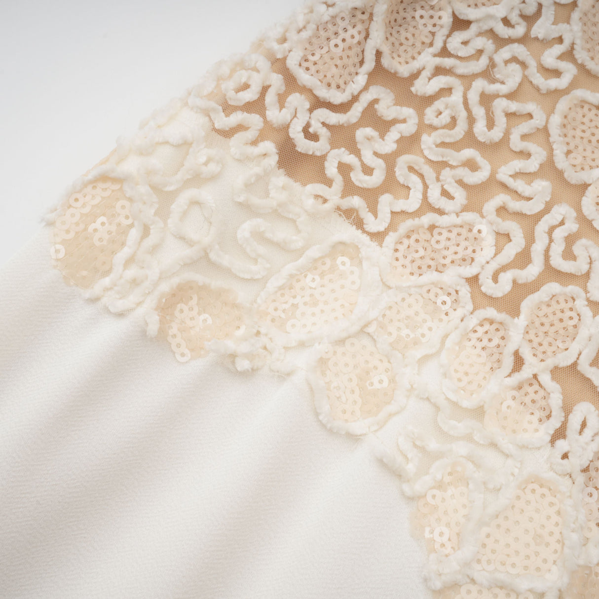 Aurohaya Mathilde White Embroidered Maxi Dress