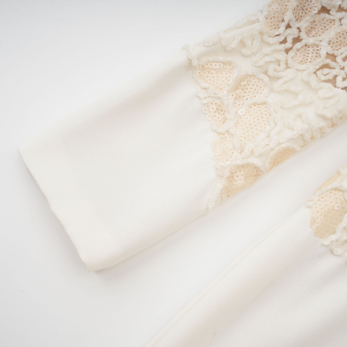 Aurohaya Mathilde White Embroidered Maxi Dress