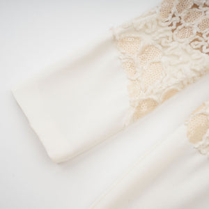 Aurohaya Mathilde White Embroidered Maxi Dress