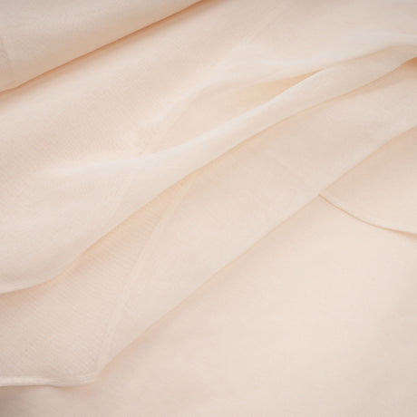 Aurohaya Aria White Asymmetrical Shawl & Tulle Panel Dress Set