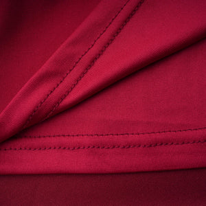 Aurohaya Margot Red Scarf Design Ruched Maxi Gown