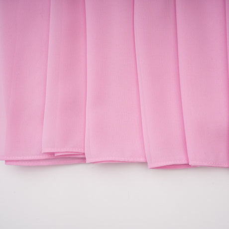 Aurohaya Laetitia Pink Pleated Train Ruched Maxi Dress