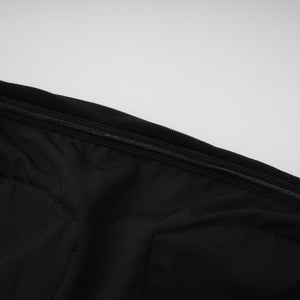 Aurohaya Anaïs Black Off Shoulder Polished Midi Dress