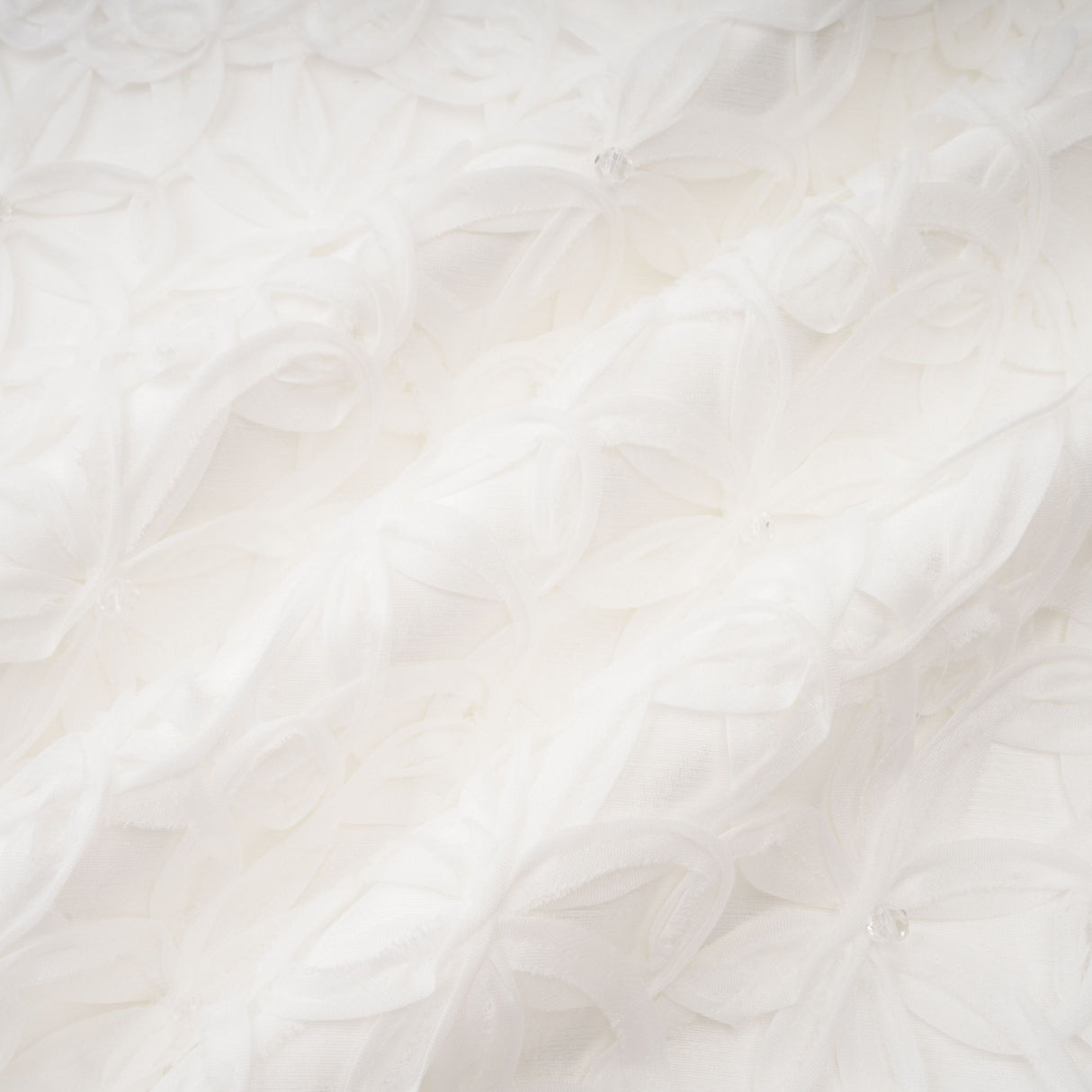 Aurohaya Dulcie White Floral Jacquard Shawl & Dress Set