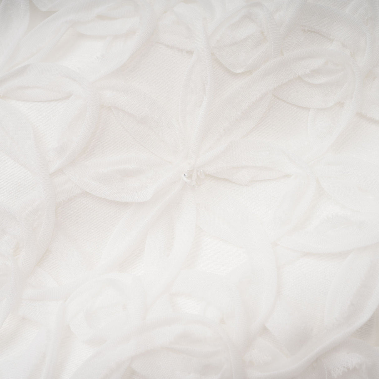Aurohaya Dulcie White Floral Jacquard Shawl & Dress Set