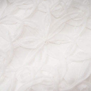 Aurohaya Dulcie White Floral Jacquard Shawl & Dress Set