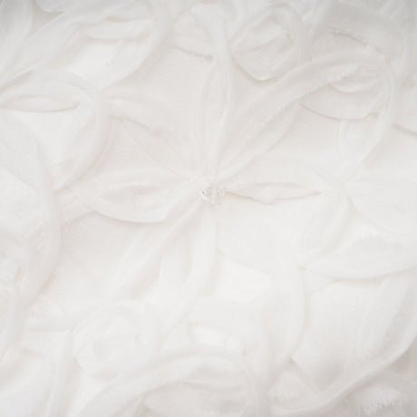 Aurohaya Dulcie White Floral Jacquard Shawl & Dress Set