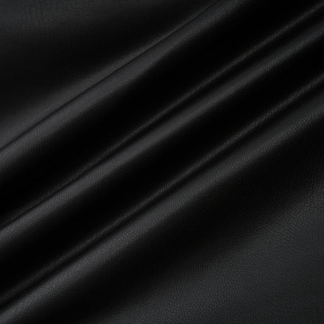 Aurohaya Agnes Black Ruched Leather Bodycon Mini Dress