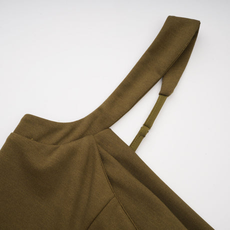 Aurohaya Sidonie Atrovirens Asymmetrical Maxi Gown (Without Gloves)