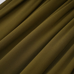 Aurohaya Sidonie Atrovirens Asymmetrical Maxi Gown (Without Gloves)