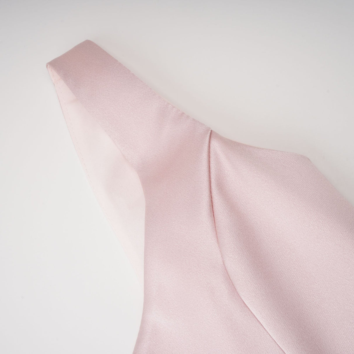 Aurohaya Fiona Pink Satin Square Neck Maxi Dress
