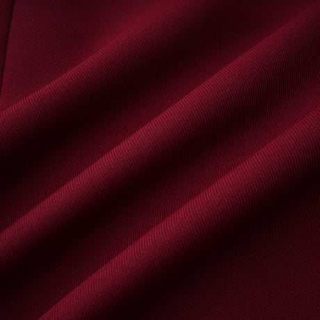 Aurohaya Valeria Burgundy Stand Collar Long Sleeve Mini Dress