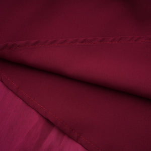 Aurohaya Danuta Burgundy Ruched Pleated Maxi Dress