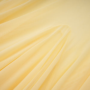 Aurohaya Yvette Yellow 3D Petal Mermaid Maxi Dress