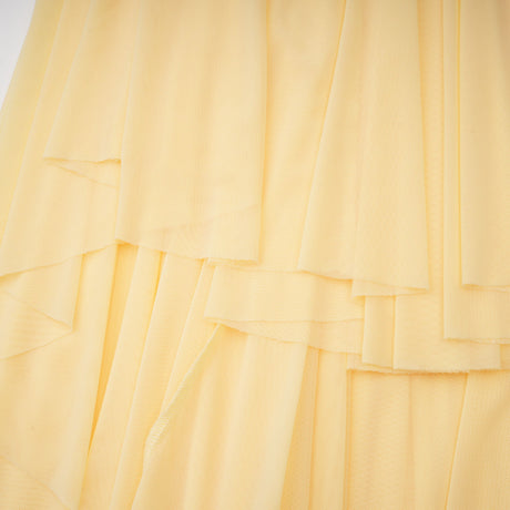 Aurohaya Yvette Yellow 3D Petal Mermaid Maxi Dress