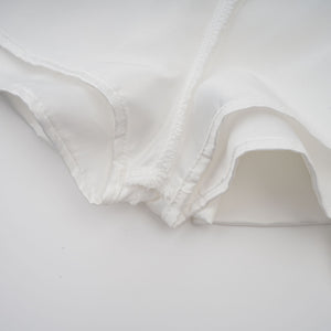Aurohaya Aurélie white halterneck ruffled mini dress