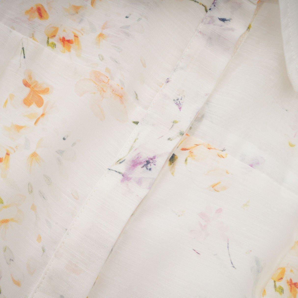 Aurohaya Zoé white floral-print tied midi dress