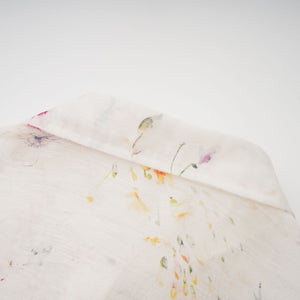Aurohaya Zoé white floral-print tied midi dress