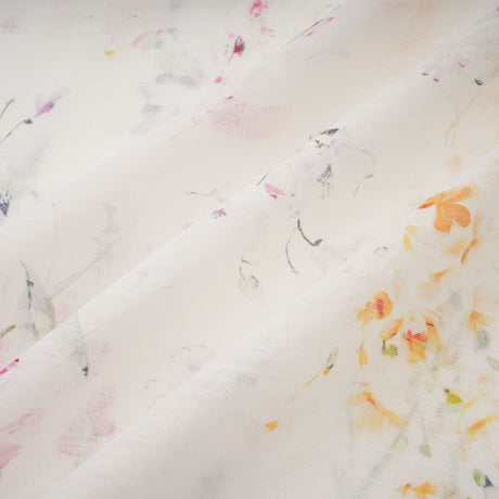 Aurohaya Zoé white floral-print tied midi dress