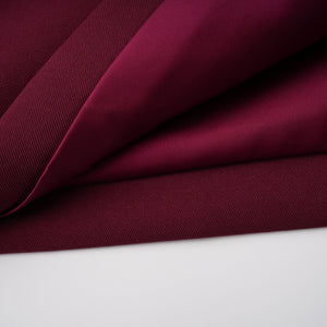 Aurohaya Wren Burgundy Asymmetrical Cape Maxi Dress