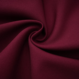Aurohaya Wren Burgundy Asymmetrical Cape Maxi Dress