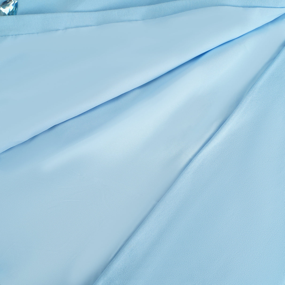 Aurohaya Meris Blue Crystal Embellished Maxi Gown