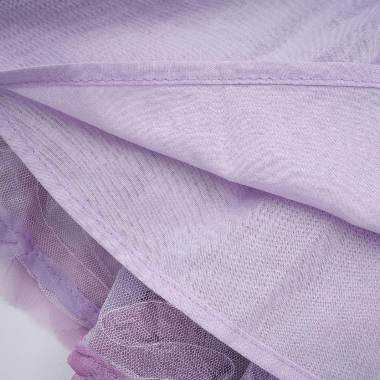 Aurohaya Mylène purple 3D-petal tiered tulle mini dress