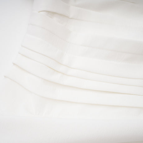 Aurohaya Blossom White One Shoulder Ruched Midi Dress