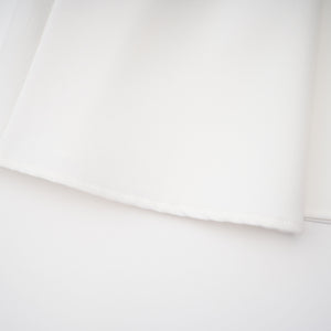 Aurohaya Blossom White One Shoulder Ruched Midi Dress