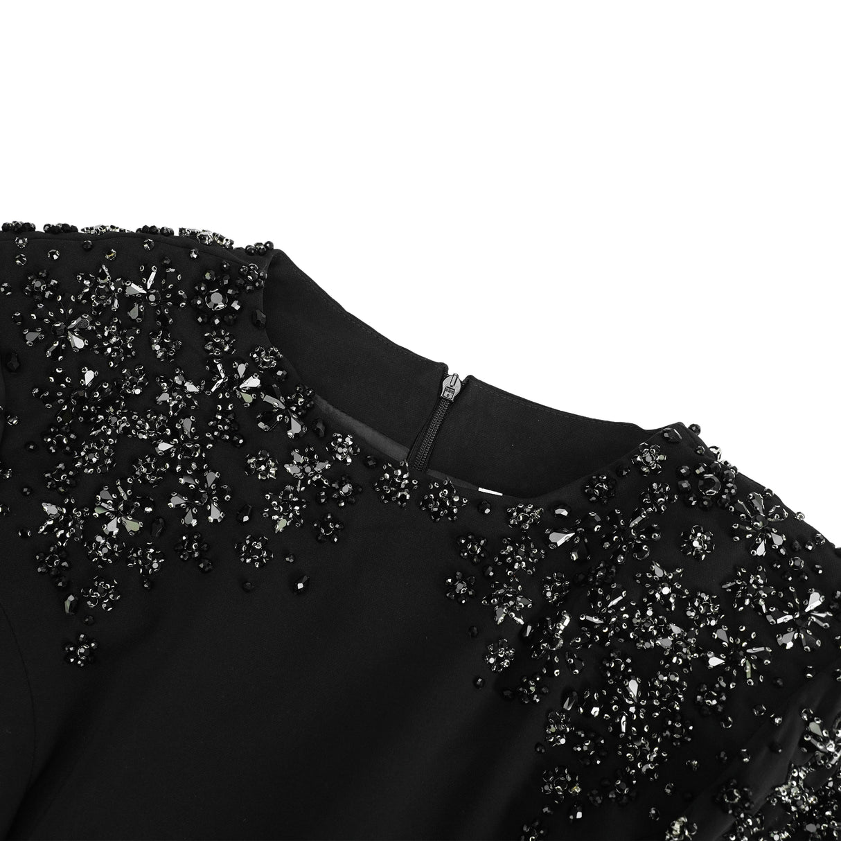 Aurohaya Yseult Black Embellished Maxi Gown